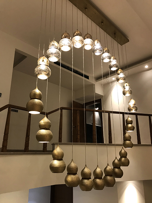 Saint Glass Chandelier Sahil & Sarthak